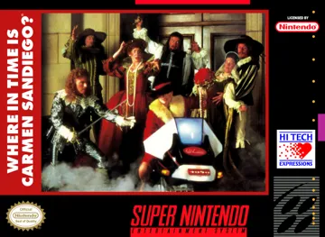 Where in Time Is Carmen Sandiego (USA) (En,Fr,De,Es,It) box cover front